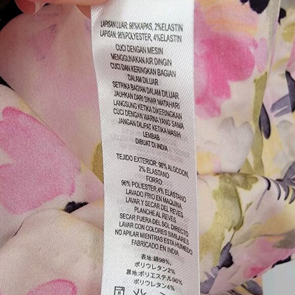 NWT French Connection Women's 10 Catlett Fitted Dress Floral Print Short Sleeve - Picture 10 of 11